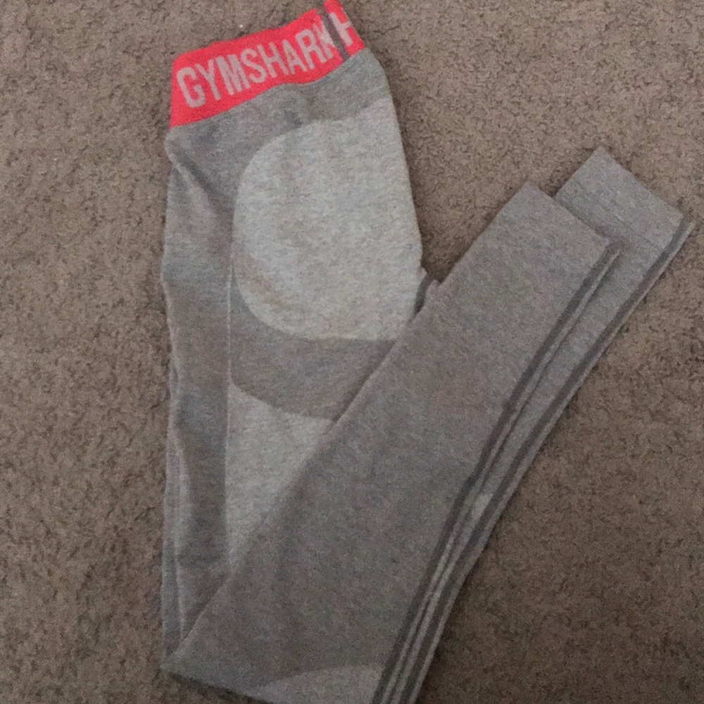 GYMSHARK FLEX LEGGINGS! Pink & gray